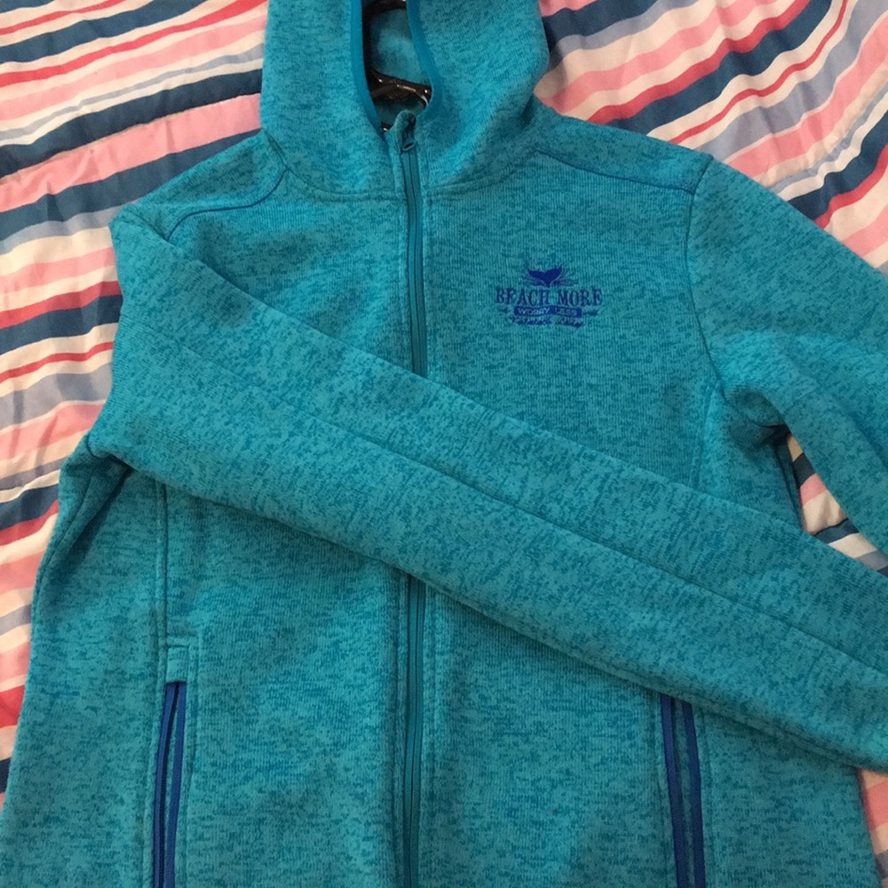 Blue Zip Up Hoodie